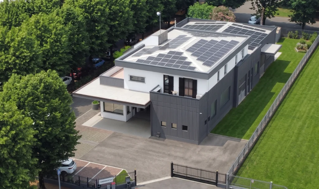 Casa con impianto fotovoltaico Energetica Srl
